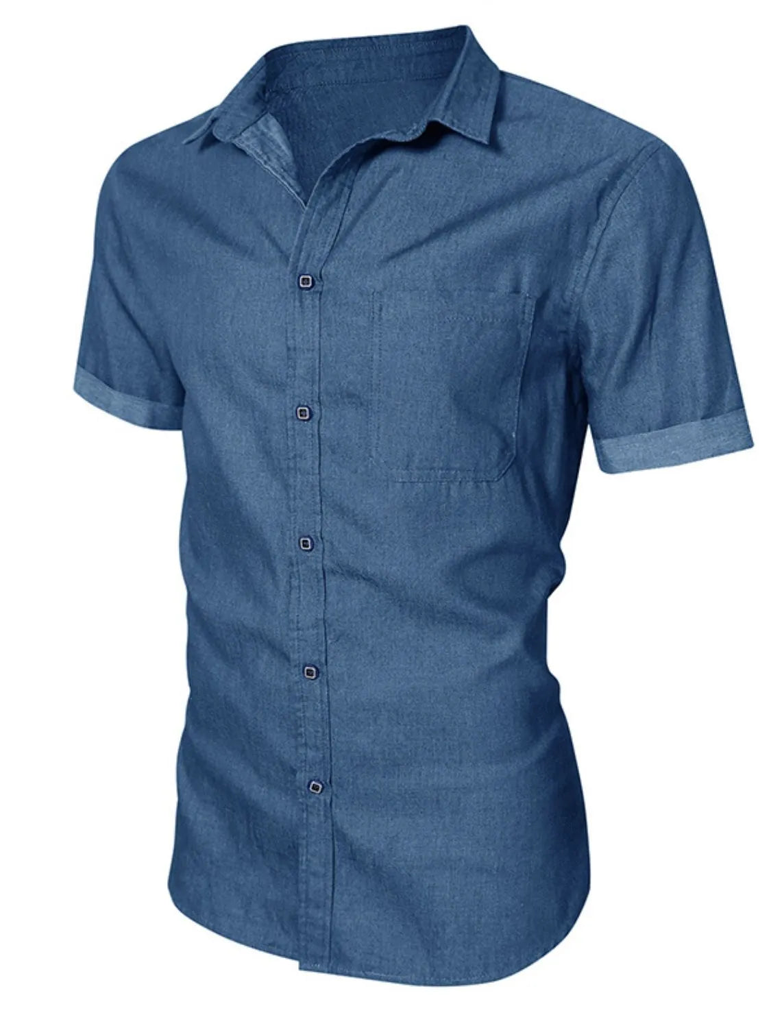 Men's Button-Up Short Sleeve Shirt | DCDesigns