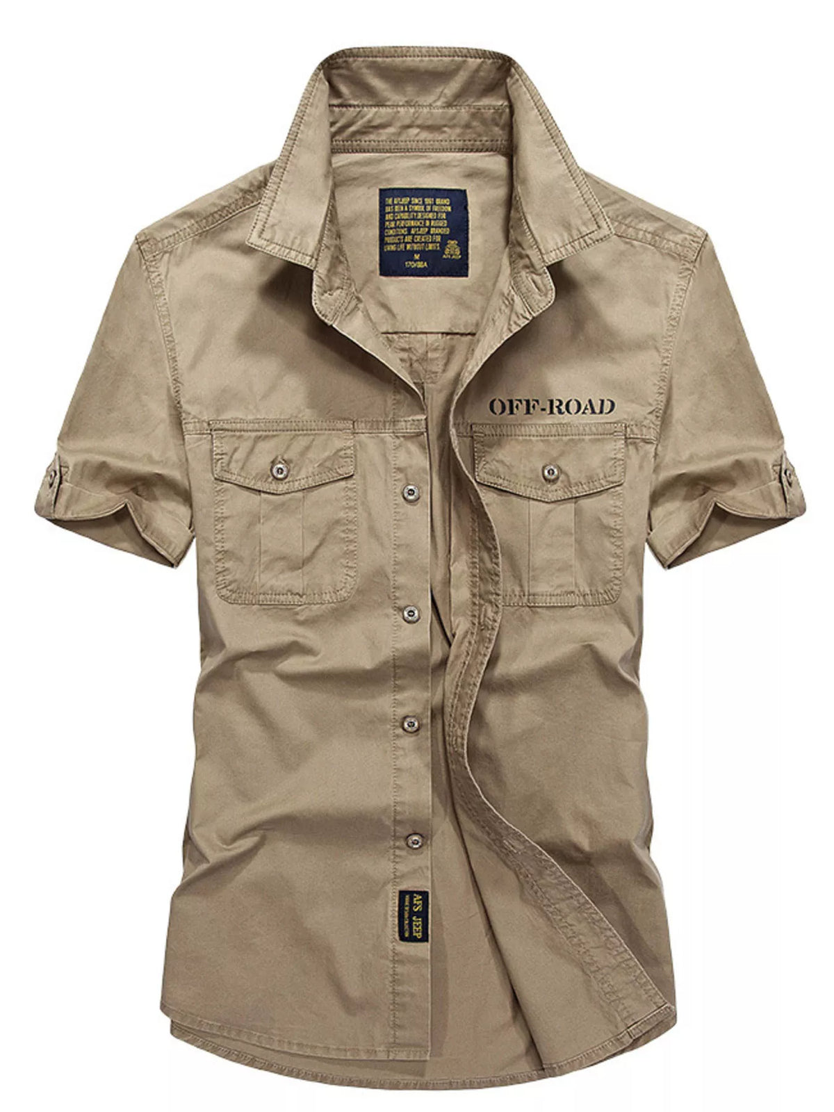 Men's Button-Up Short Sleeve Shirt | DCDesigns