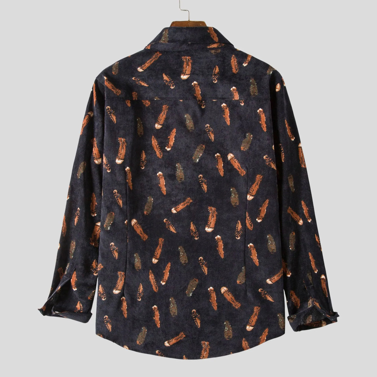 Men's Printed Casual Button-Up Shirt | DCDesigns