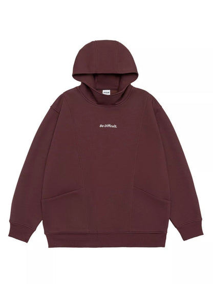Men's Plus Size Letter Long Sleeve Hoodie - DCDesigns mens casual hoodie product view