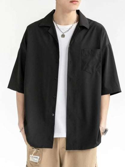Men's Button-Up Half Sleeve Shirt | DCDesigns
