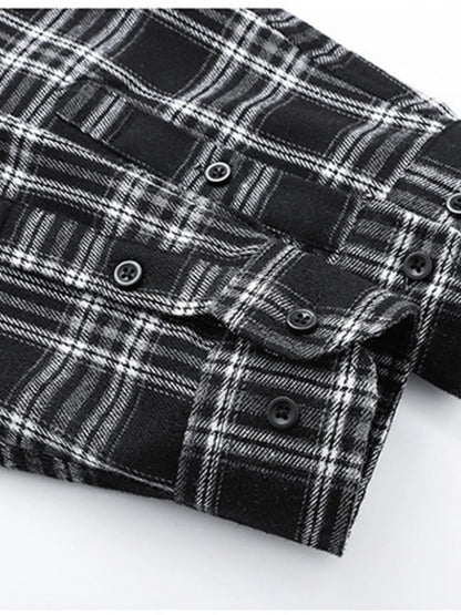 Men's Classic Plaid Button-Up Shirt | DCDesigns