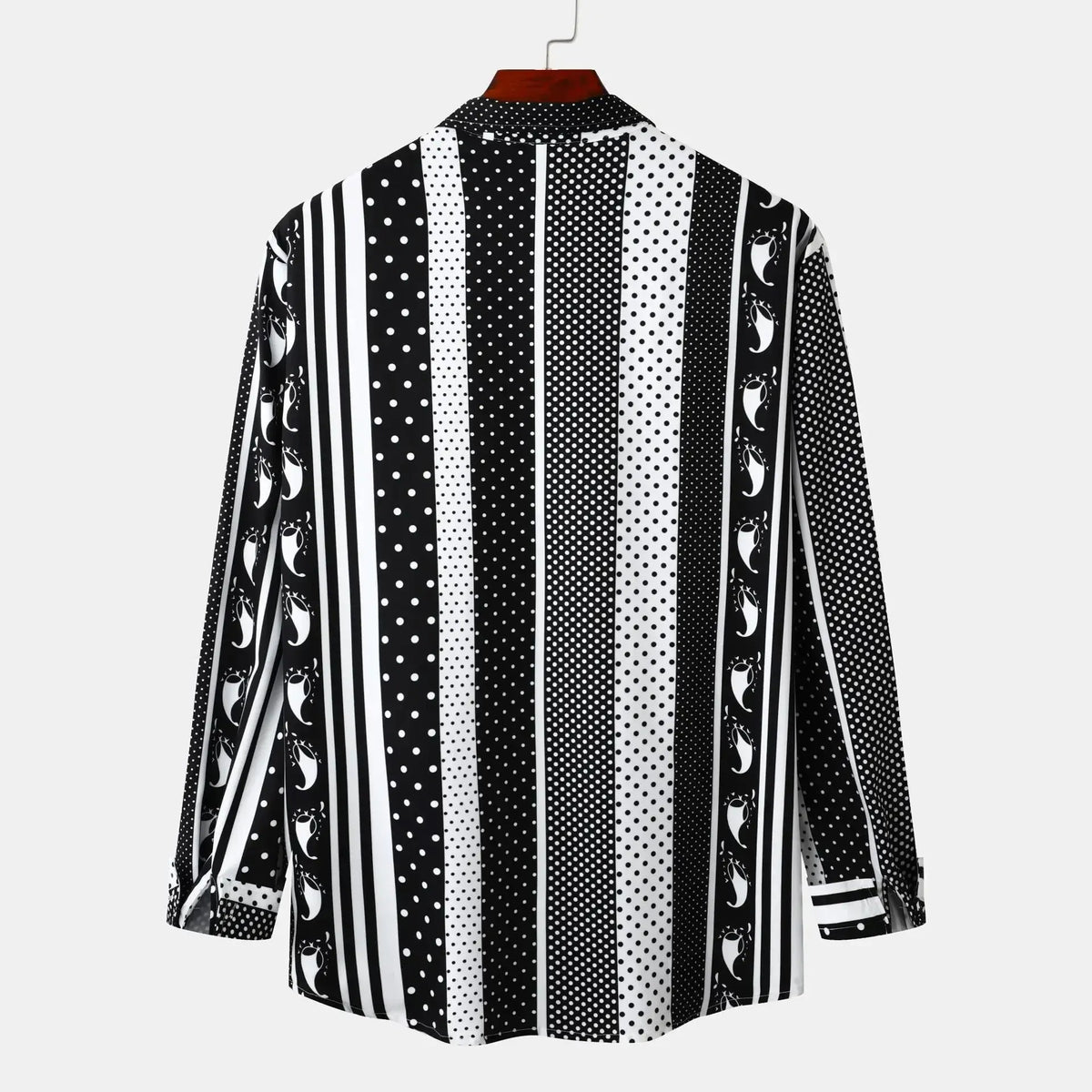 Men's Striped Long Sleeve Casual Shirt | DCDesigns