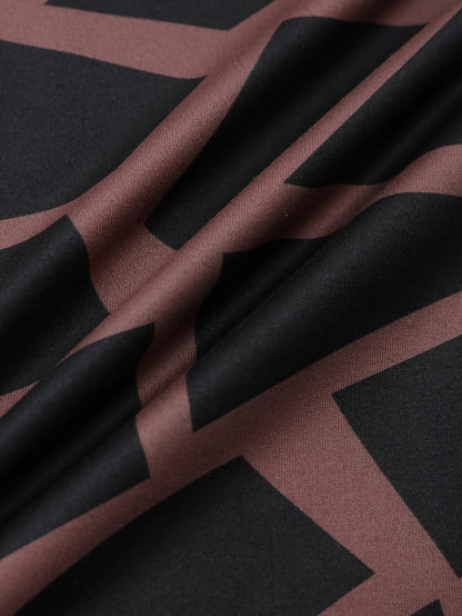 Women's Polyester And Elastane - High Neckline, Sensual Print, Machine Washable - Spring/Autumn Fashion - For Women - Perfect for Casual & Party Occasions - Ideal Gift for Her