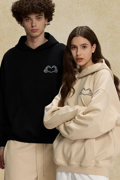 Men's Graphic Long Sleeve Hoodie - DCDesigns mens casual hoodie product view