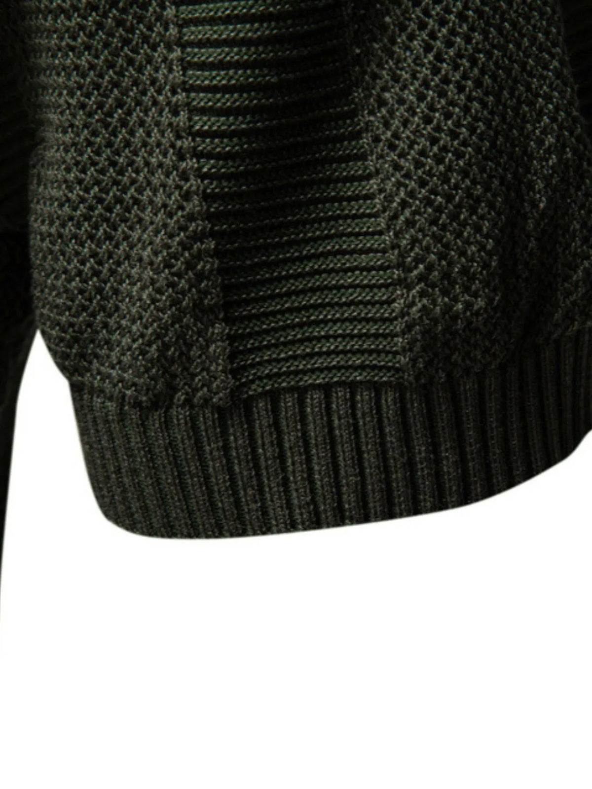 Men's Classic Short Sleeve Knit Polo Shirt - Army Green