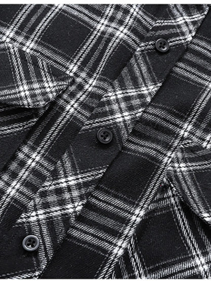 Men's Classic Plaid Button-Up Shirt | DCDesigns