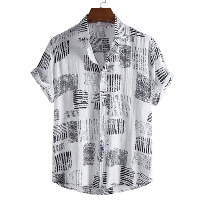 Men's Casual Printed Short Sleeve Shirt | DCDesigns
