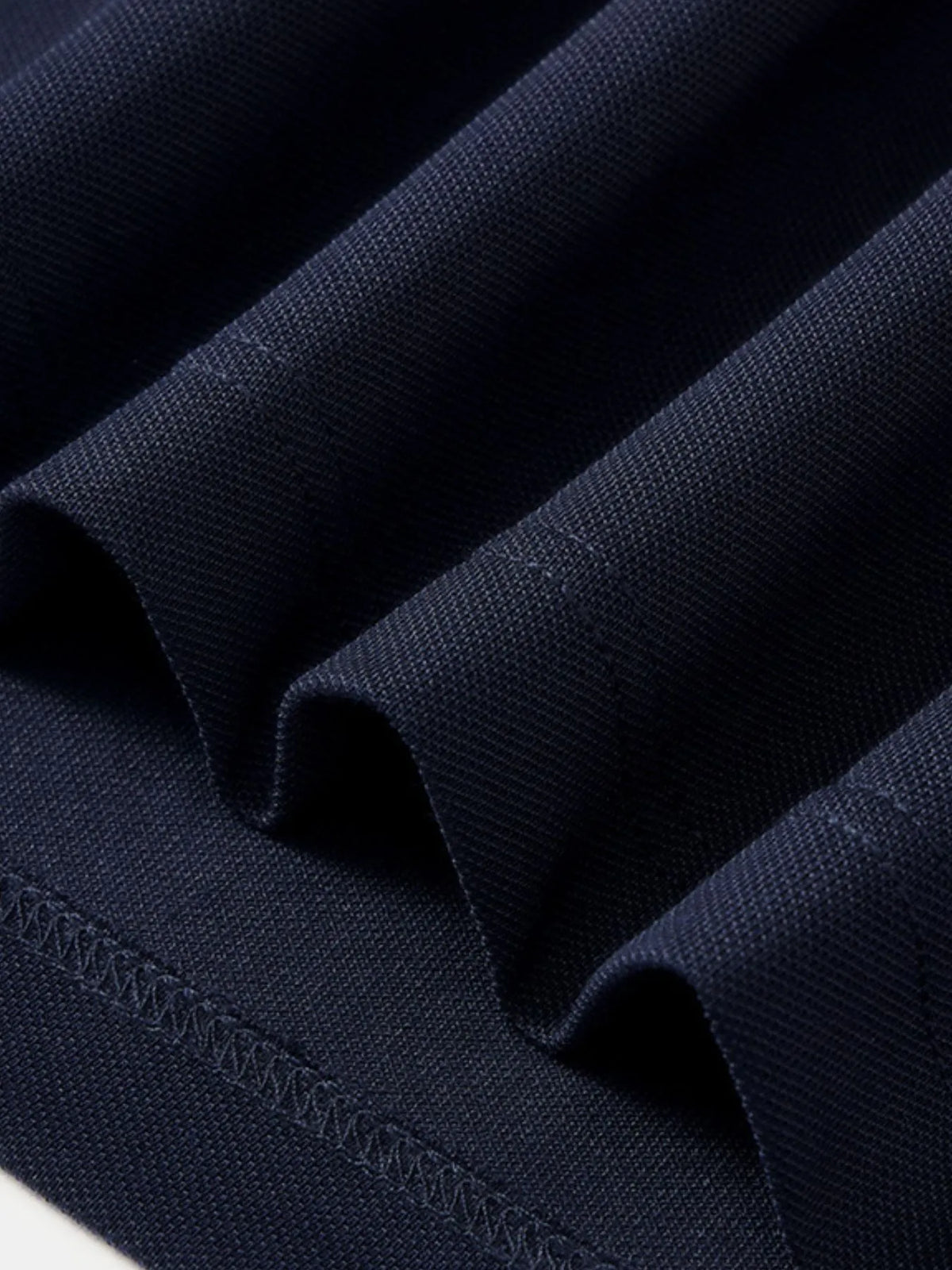 Men's Classic Striped Short Sleeve Polo Shirt - Navy