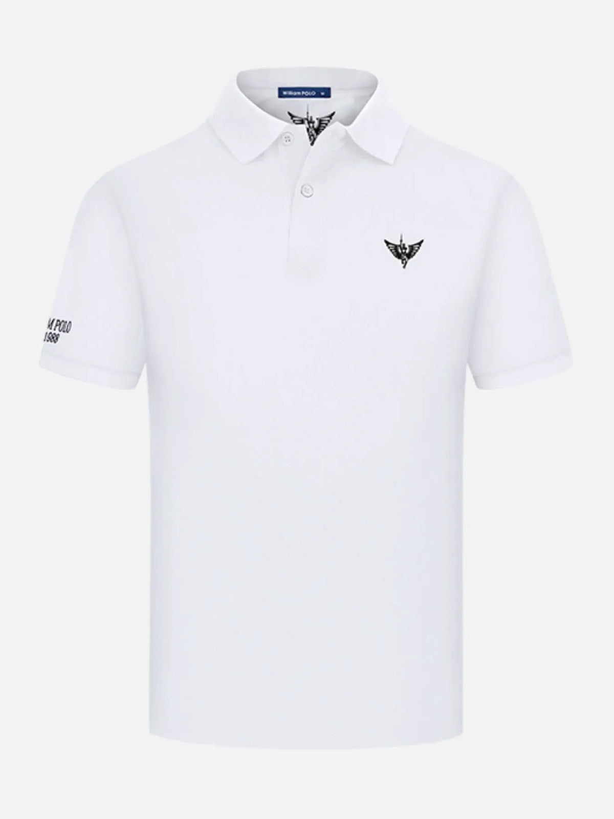 Men's Collared Neck Short Sleeve Polo Shirt - Navy