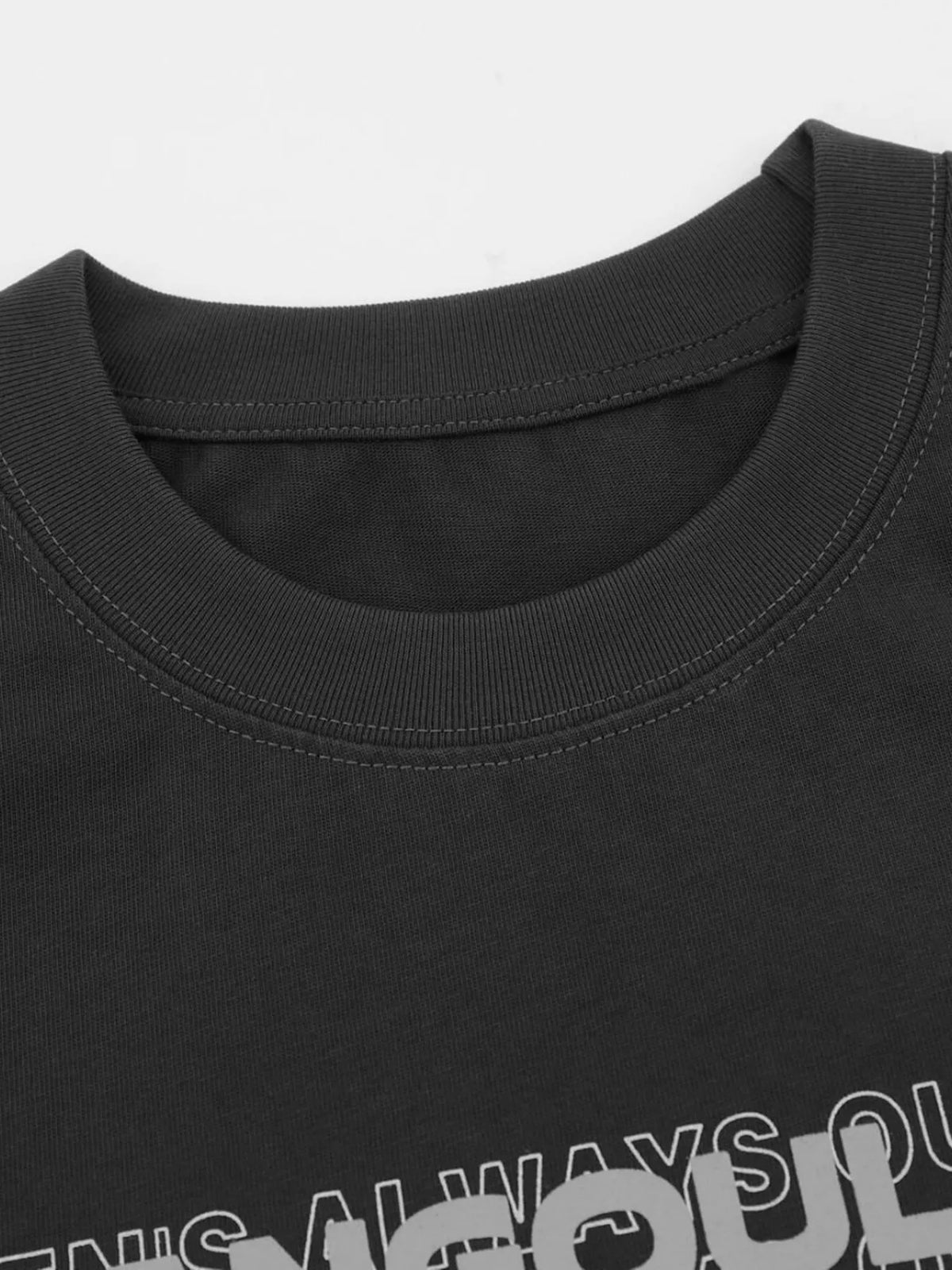 Men's Graphic Round Neck Oversized T-Shirt – men's bold Y2K streetwear graphic tee, product image 7
