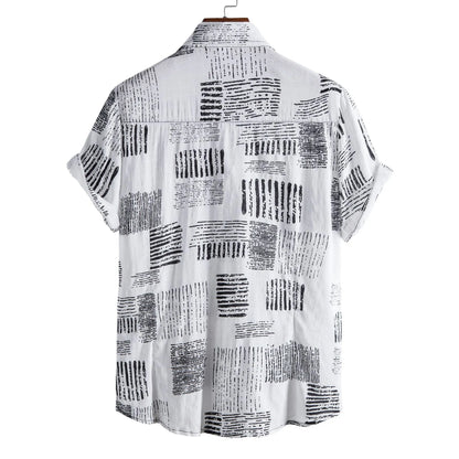 Men's Casual Printed Short Sleeve Shirt | DCDesigns