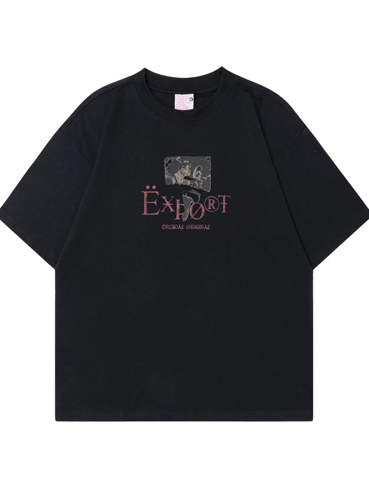 Men's Graphic Short Sleeve Oversized T-Shirt – men's bold Y2K streetwear graphic tee, product image 1