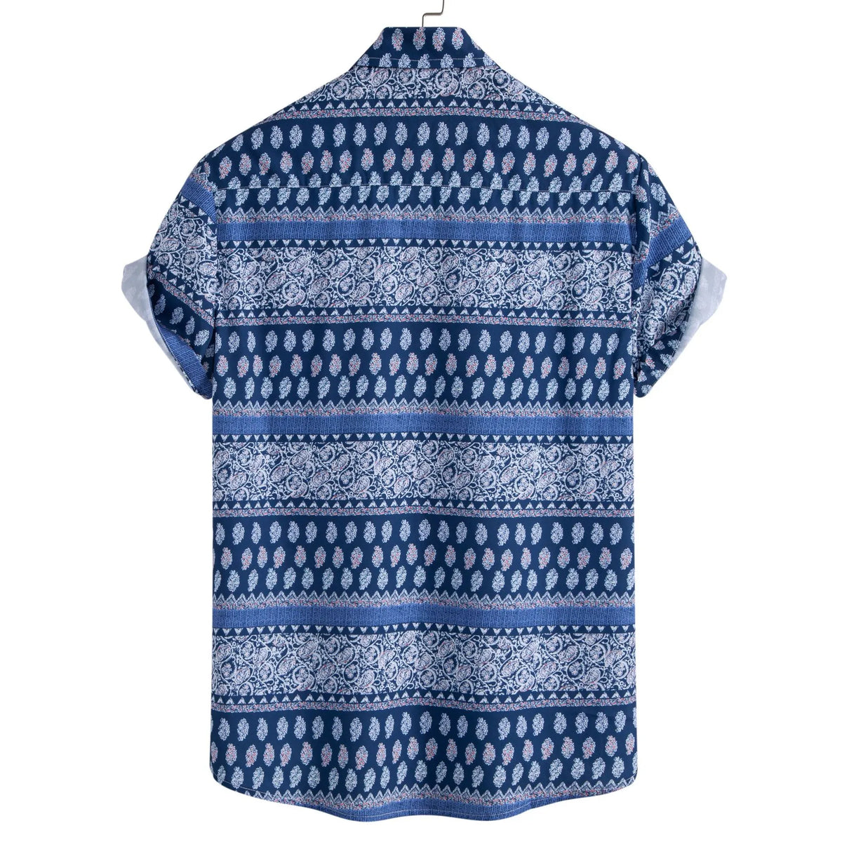 Men's Geometric Print Short Sleeve Shirt | DCDesigns