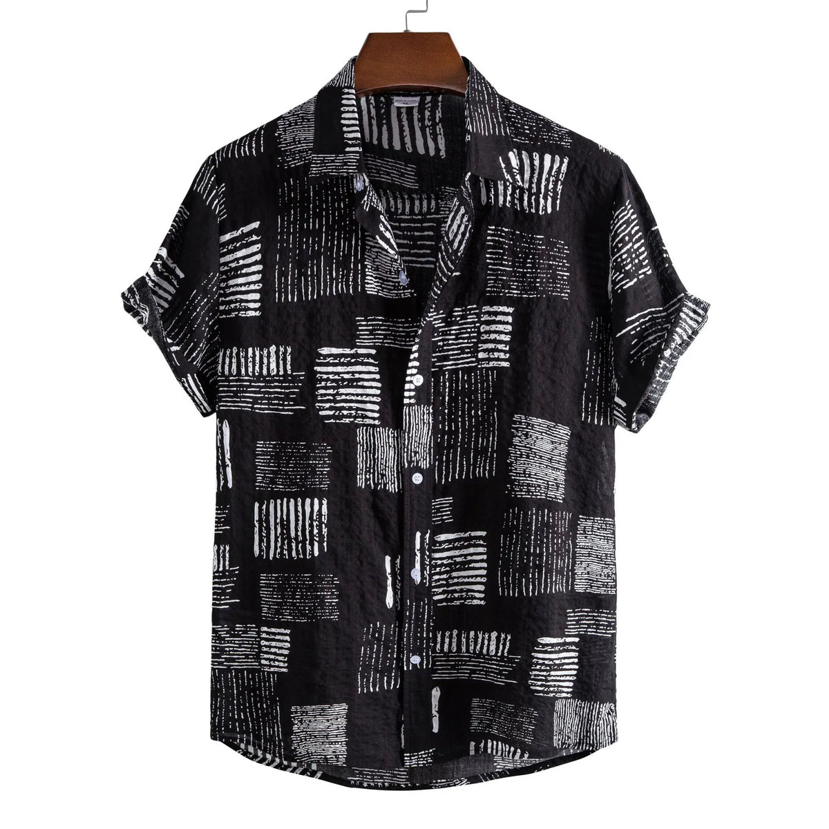 Men's Casual Printed Short Sleeve Shirt | DCDesigns