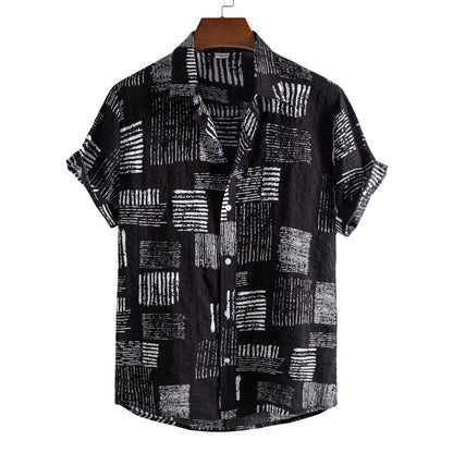Men's Casual Printed Short Sleeve Shirt | DCDesigns