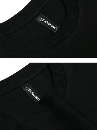 Men's oversized Men's Letter Graphic Round Neck T-Shirt – men's bold Y2K streetwear graphic tee, product image 4