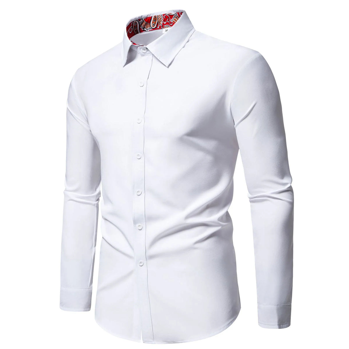 Men's Casual Button-Down Shirt with Cuff Detail | DCDesigns