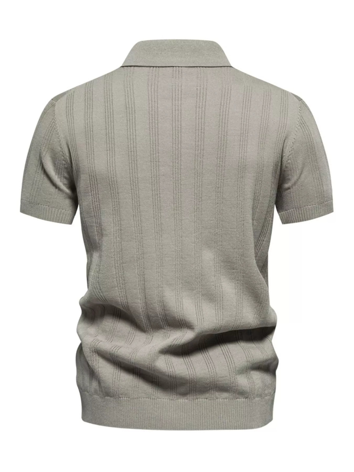 Men's Short Sleeve Knit Polo Shirt - Khaki