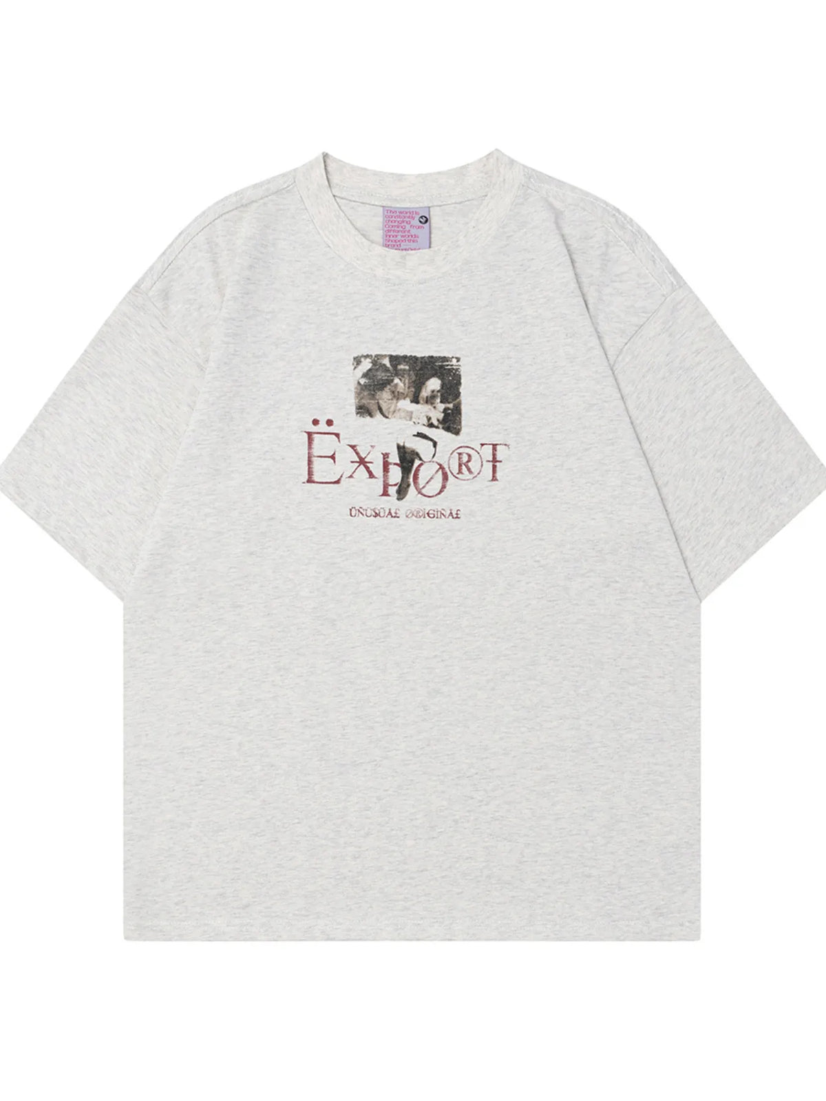 Men's Graphic Short Sleeve Oversized T-Shirt – men's bold Y2K streetwear graphic tee, product image 3
