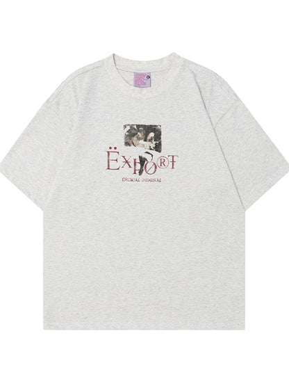 Men's Graphic Short Sleeve Oversized T-Shirt – men's bold Y2K streetwear graphic tee, product image 3