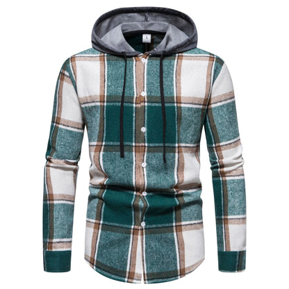 Men's Plaid Button-Up Shirt | DCDesigns