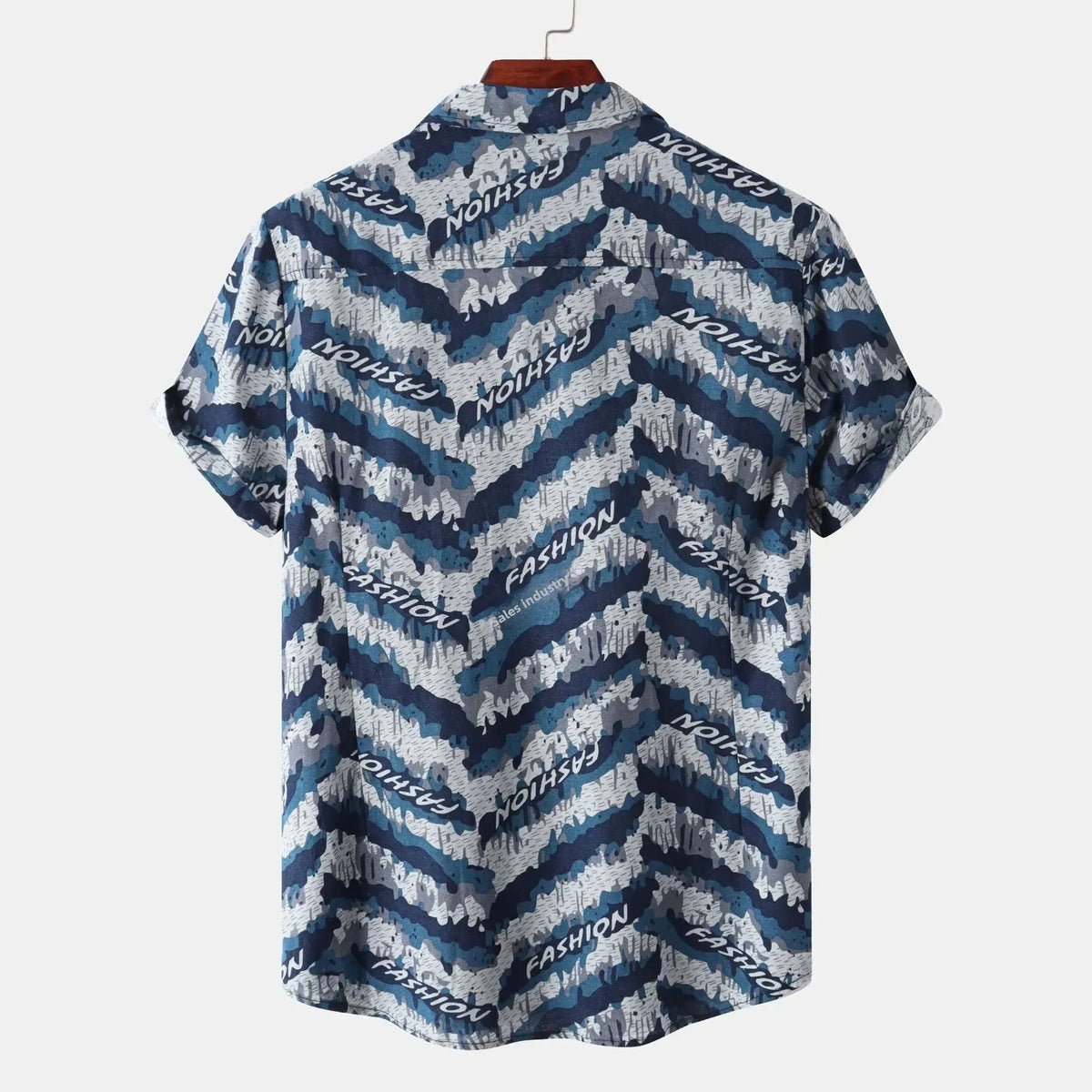 Men's Printed Button-Up Shirt | DCDesigns