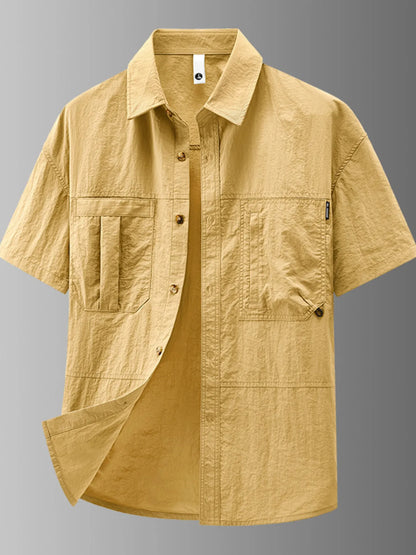 Men's Casual Lightweight Short Sleeve Shirt | DCDesigns