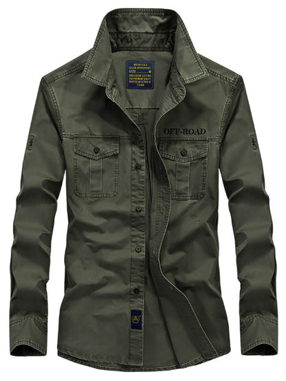 Men's Button-Up Long Sleeve Shirt | DCDesigns
