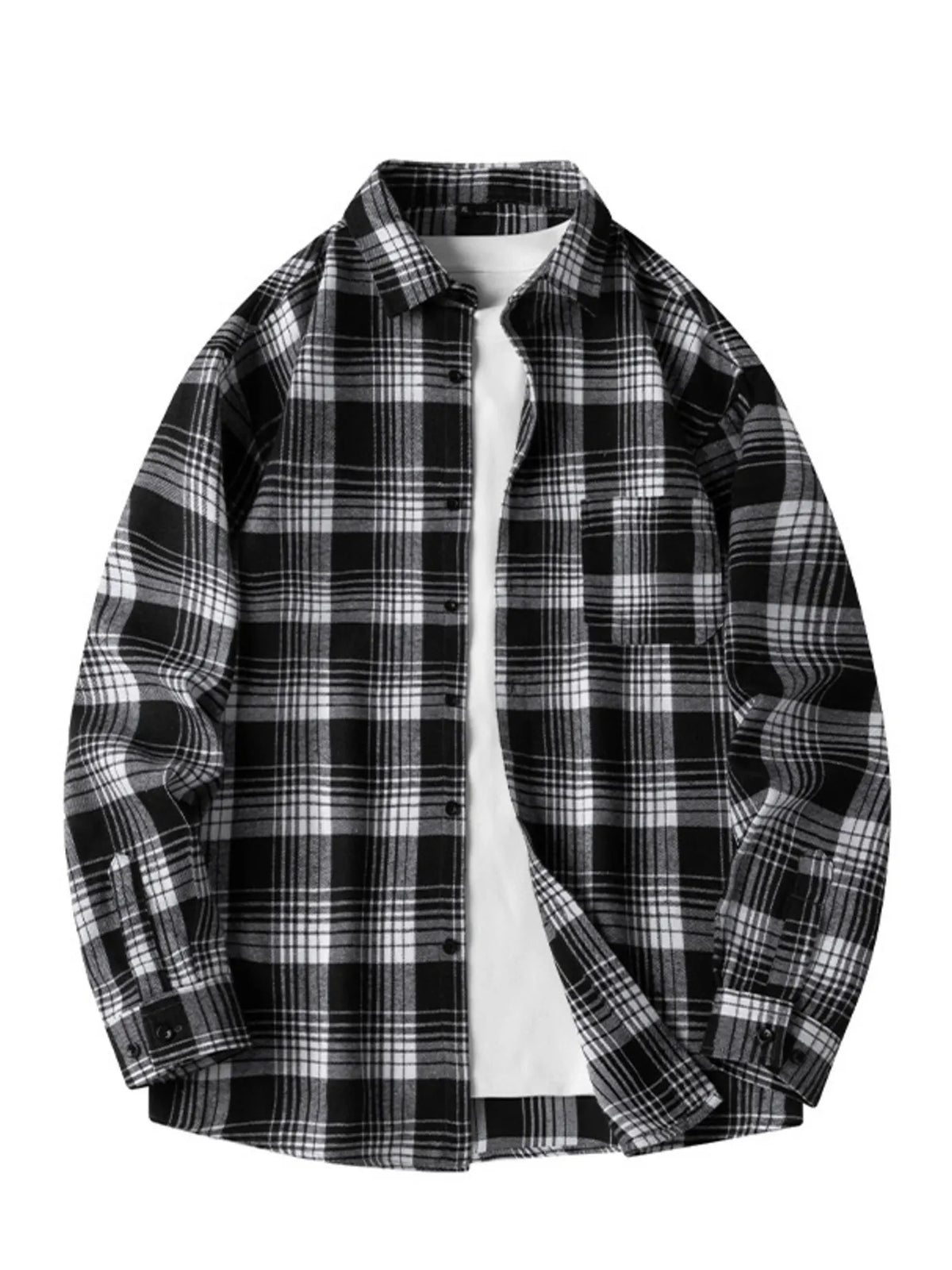 Men's Plaid Long Sleeve Shirt | DCDesigns