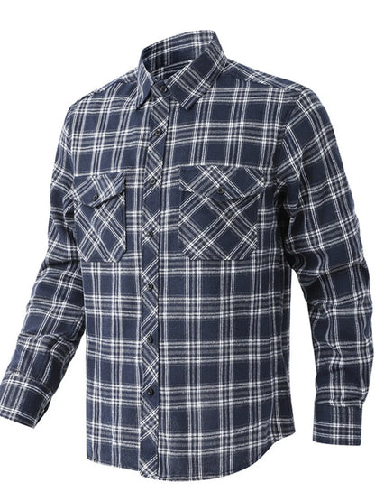 Men's Classic Plaid Button-Up Shirt | DCDesigns