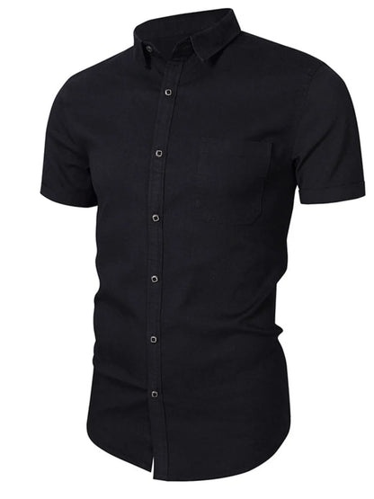 Men's Button-Up Short Sleeve Shirt | DCDesigns