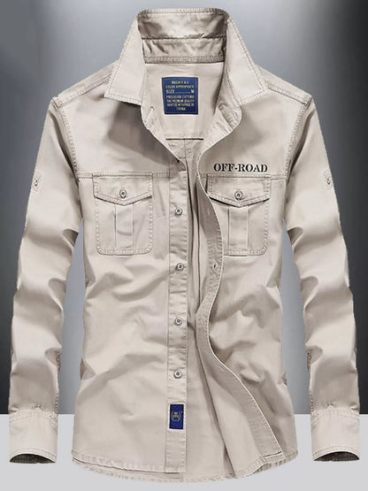 Men's Button-Up Long Sleeve Shirt | DCDesigns