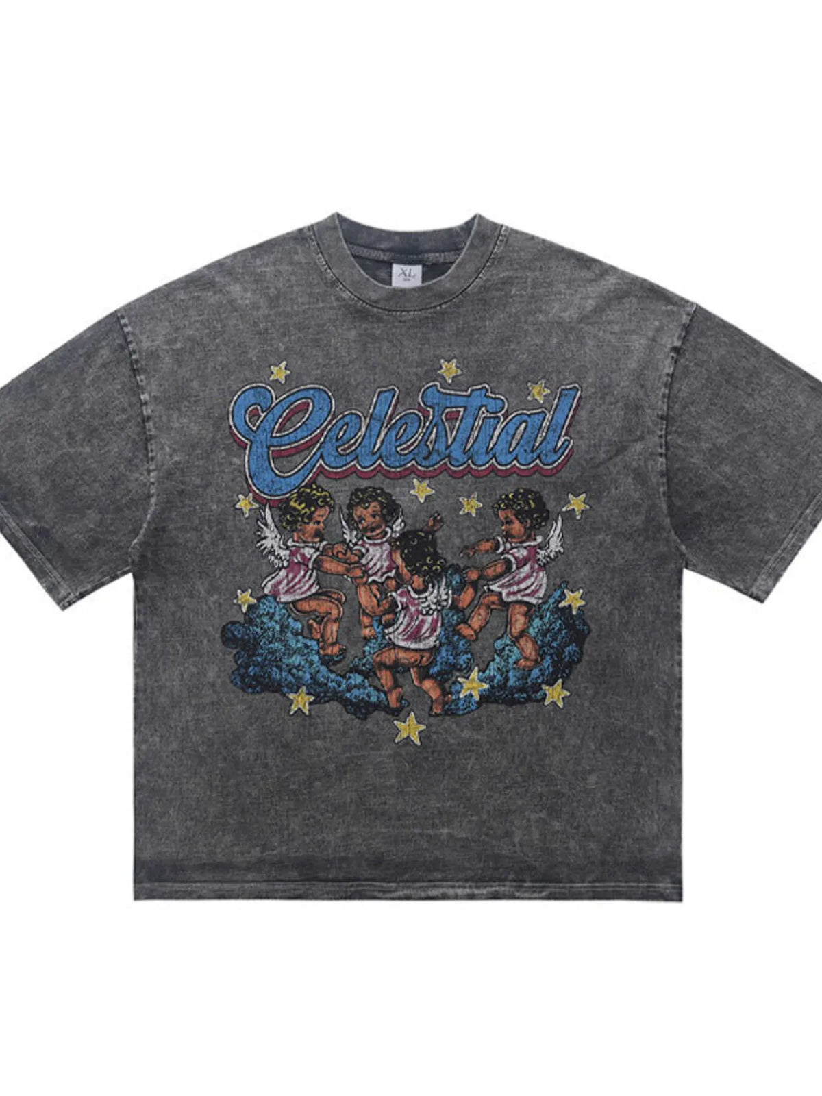 Men's oversized Men's Graphic Round Neck Half Sleeve T-Shirt – men's bold Y2K streetwear graphic tee, product image 3