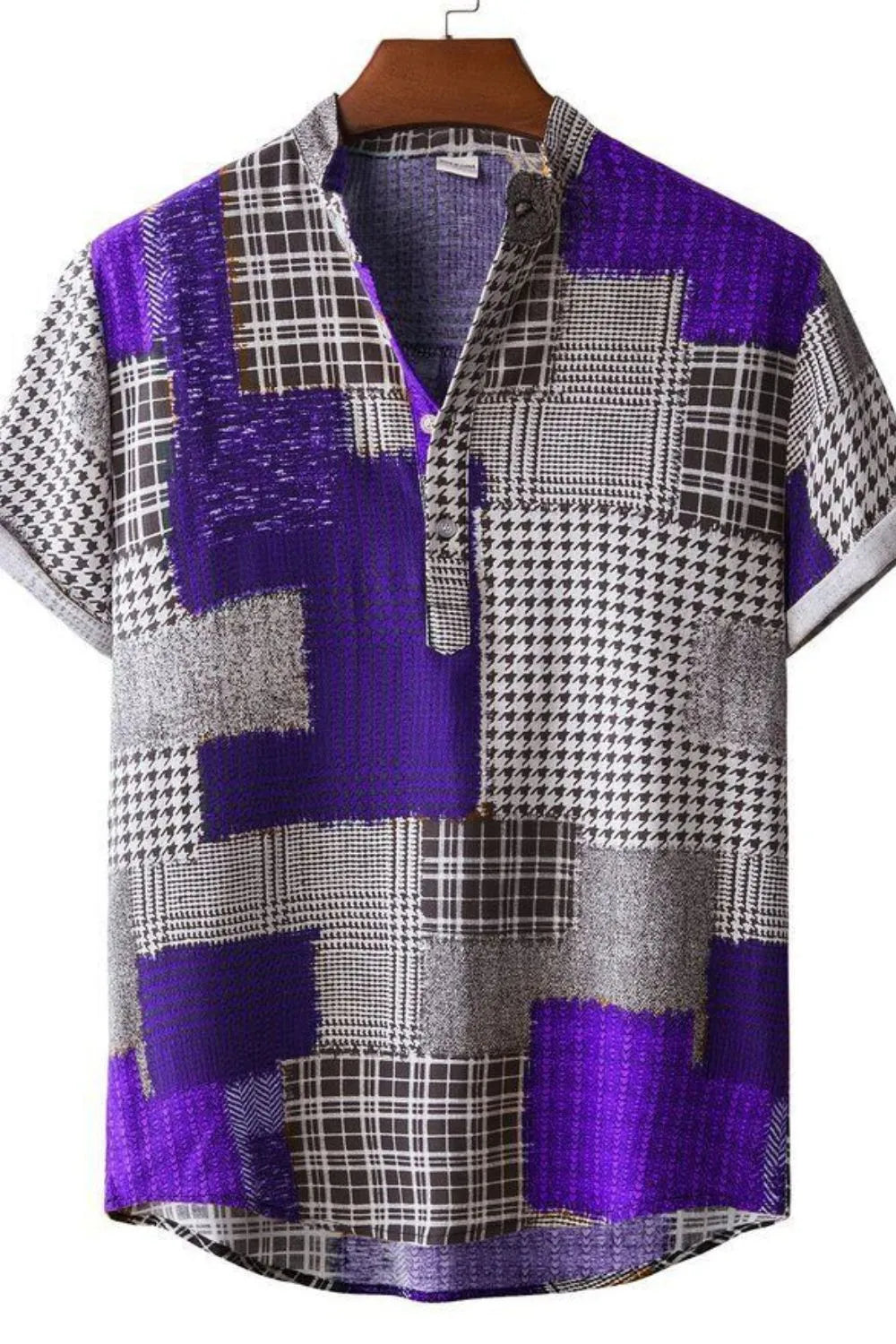 Men's Color Block Short Sleeve Shirt | DCDesigns