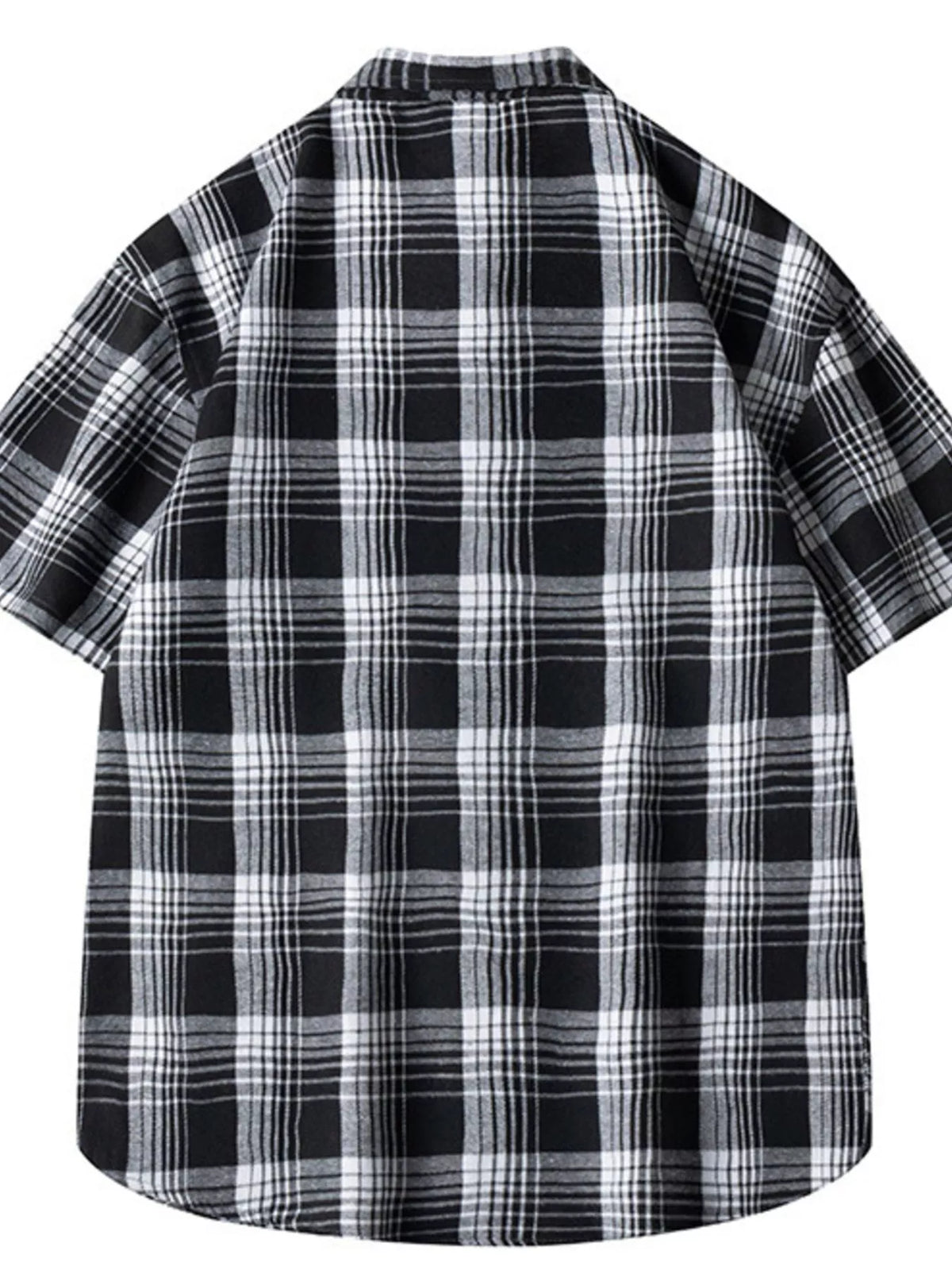 Men's Casual Plaid Short Sleeve Shirt | DCDesigns