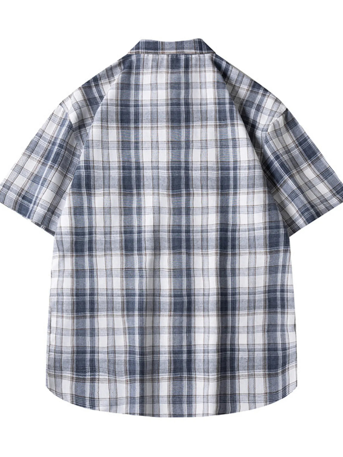 Men's Casual Plaid Short Sleeve Shirt | DCDesigns