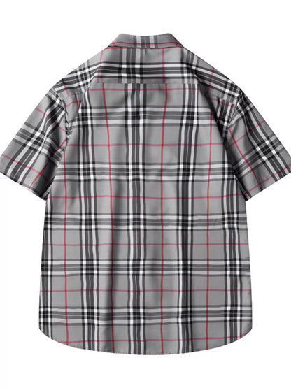 Men's Classic Plaid Short Sleeve Shirt | DCDesigns