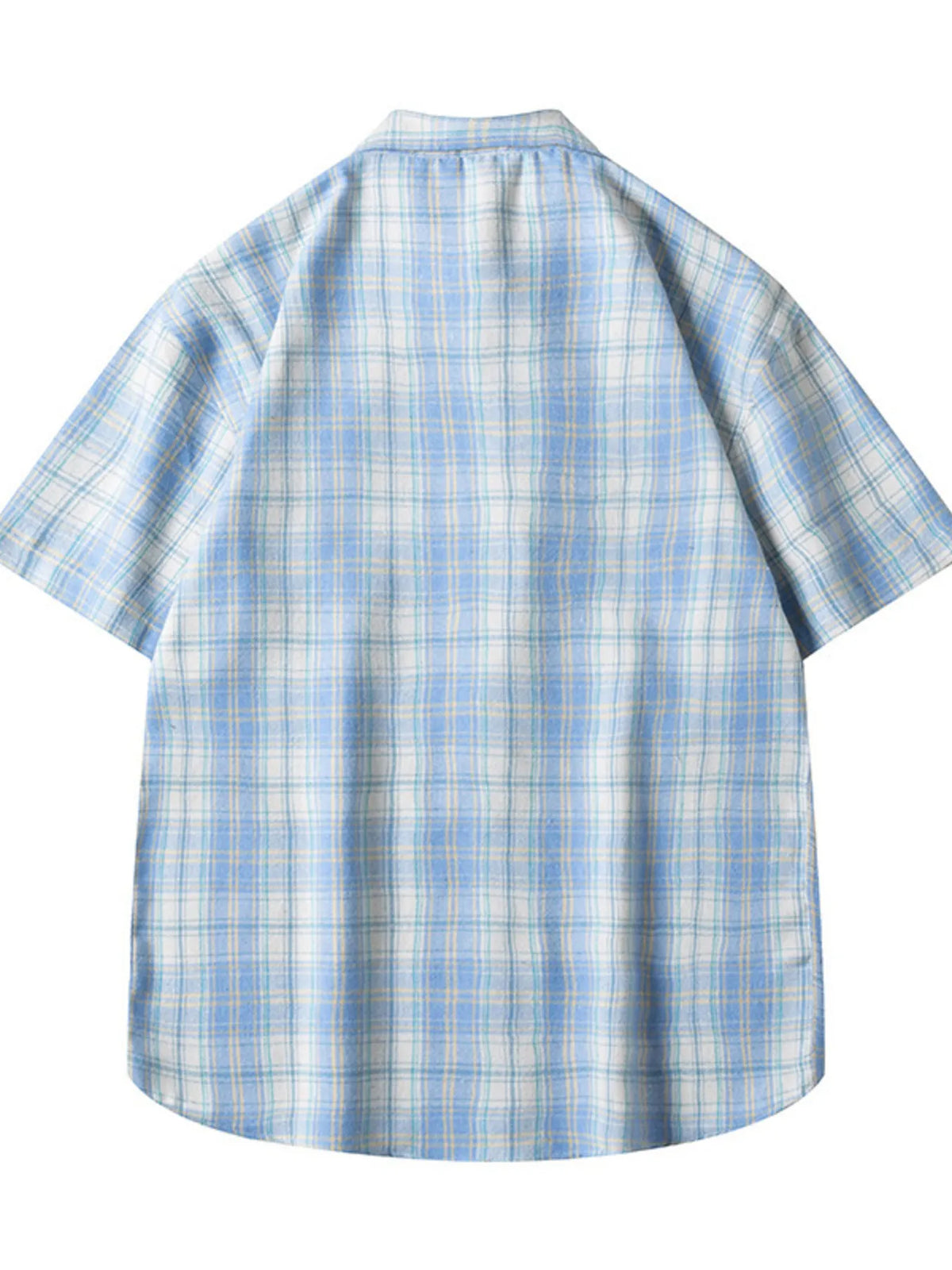 Men's Casual Plaid Short Sleeve Shirt | DCDesigns