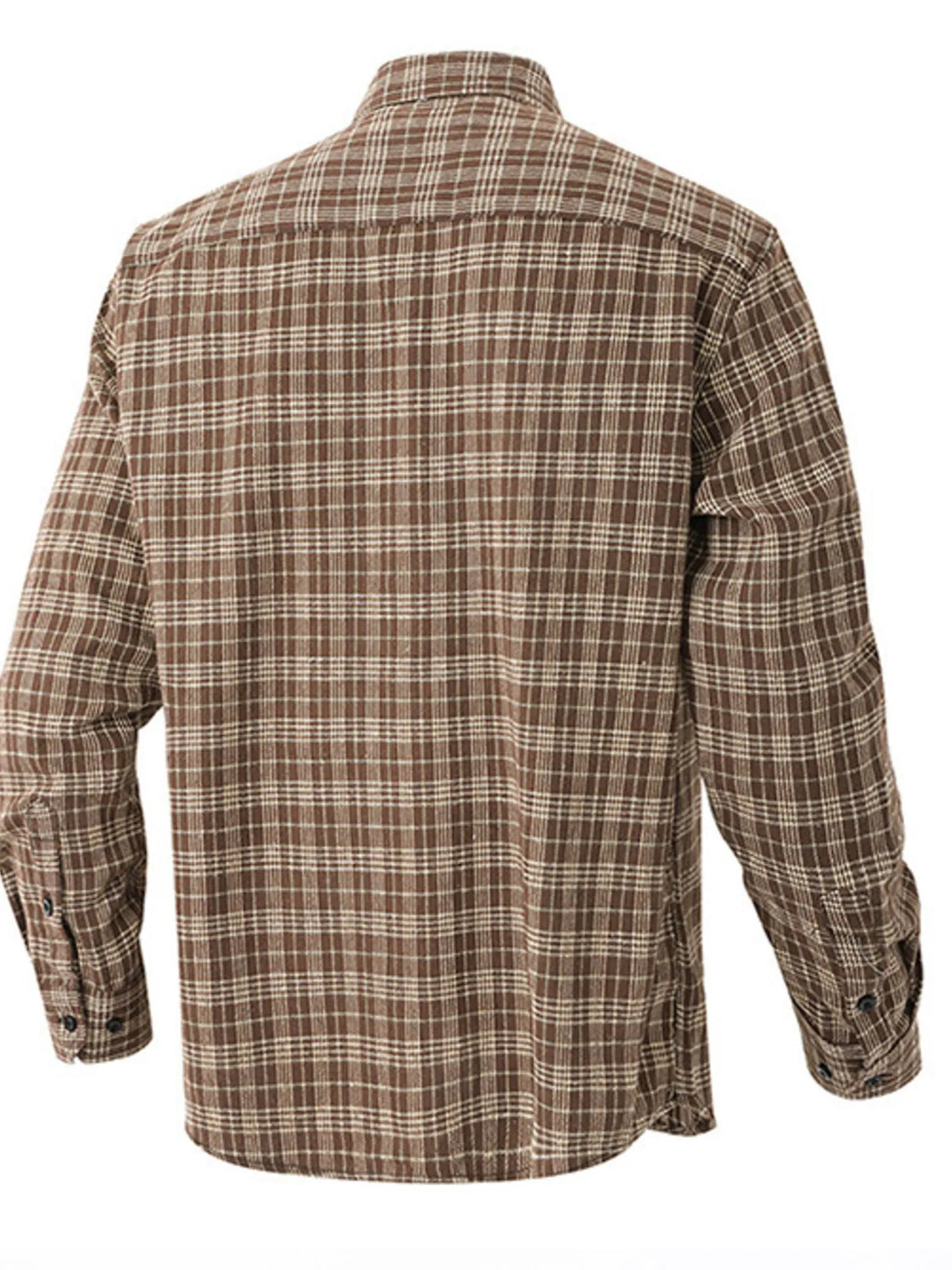 Men's Casual Plaid Long Sleeve Shirt | DCDesigns