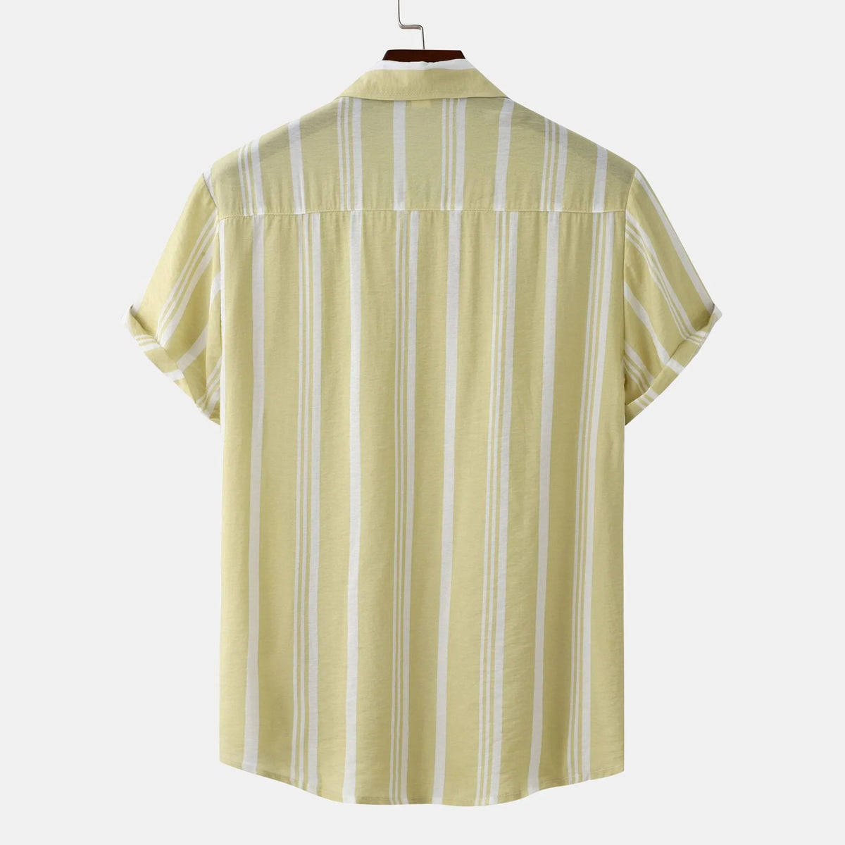 Men's Striped Short Sleeve Button-Down Shirt | DCDesigns