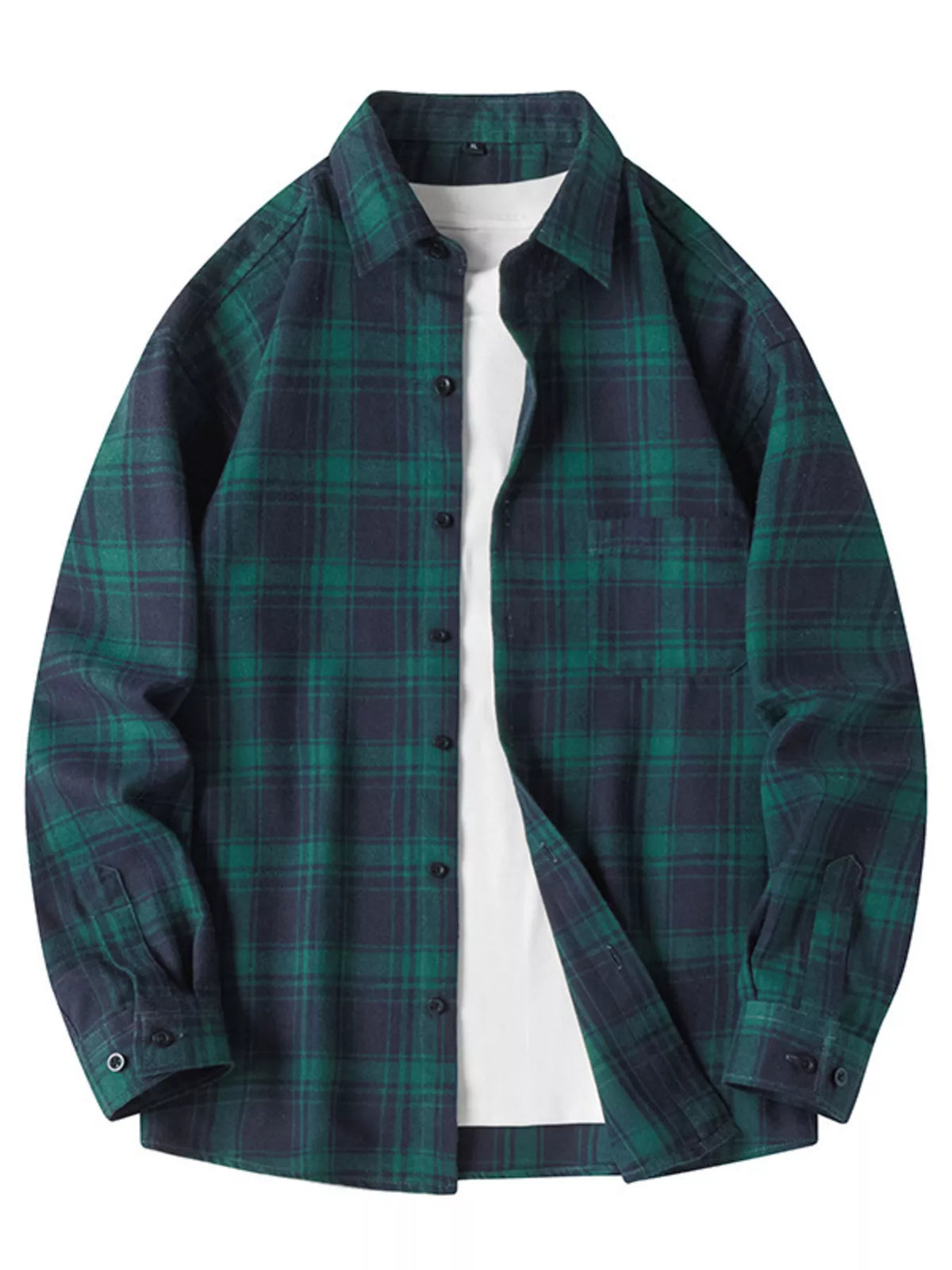 Men's Plaid Long Sleeve Shirt | DCDesigns