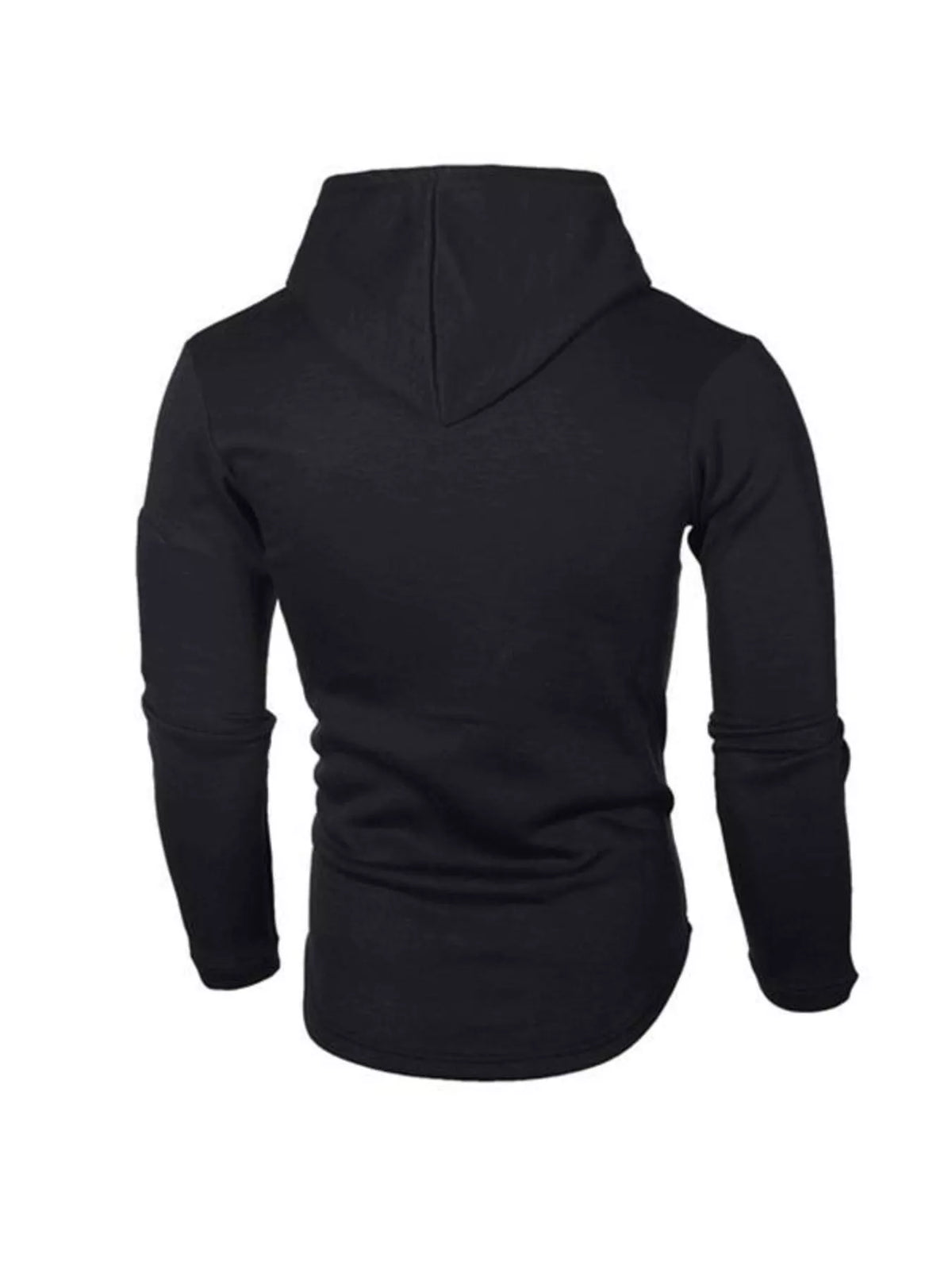 Men's Plus Size Casual Slim Fit Long Sleeve Hoodie - DCDesigns mens casual hoodie product view