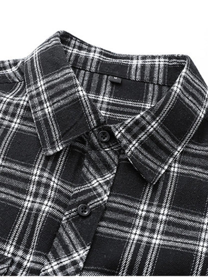 Men's Classic Plaid Button-Up Shirt | DCDesigns