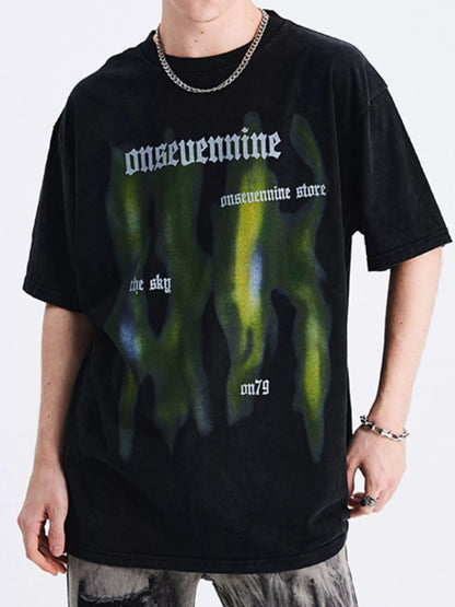 Men's Vintage Graphic Oversized T-Shirt – men's bold Y2K streetwear graphic tee, product image 2
