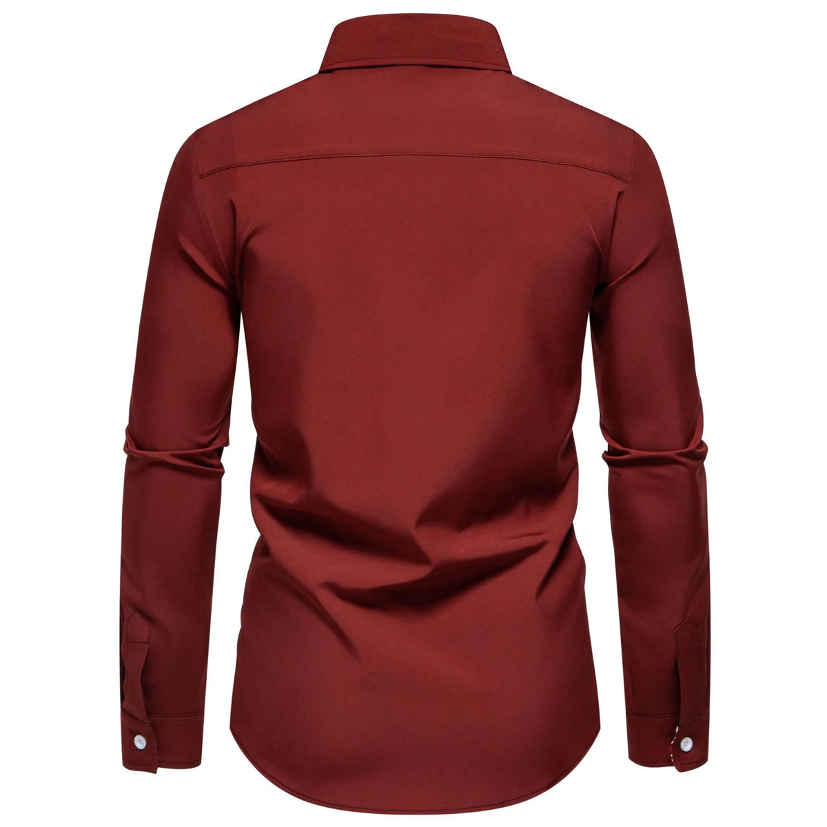 Men's Casual Button-Down Shirt with Cuff Detail | DCDesigns