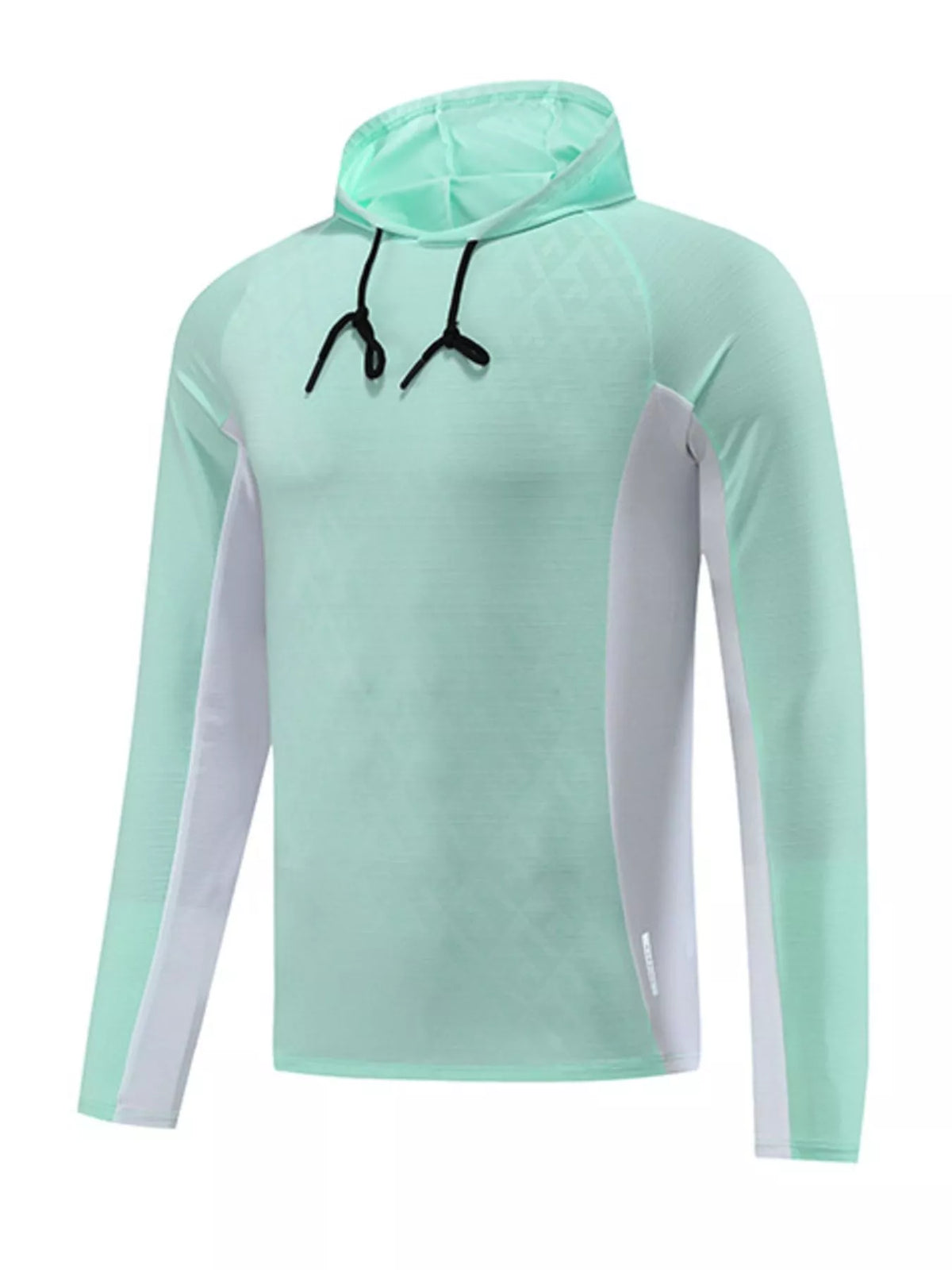 Men's Plus Size Raglan Sleeve Athletic Fit Hoodie - DCDesigns mens casual hoodie product view