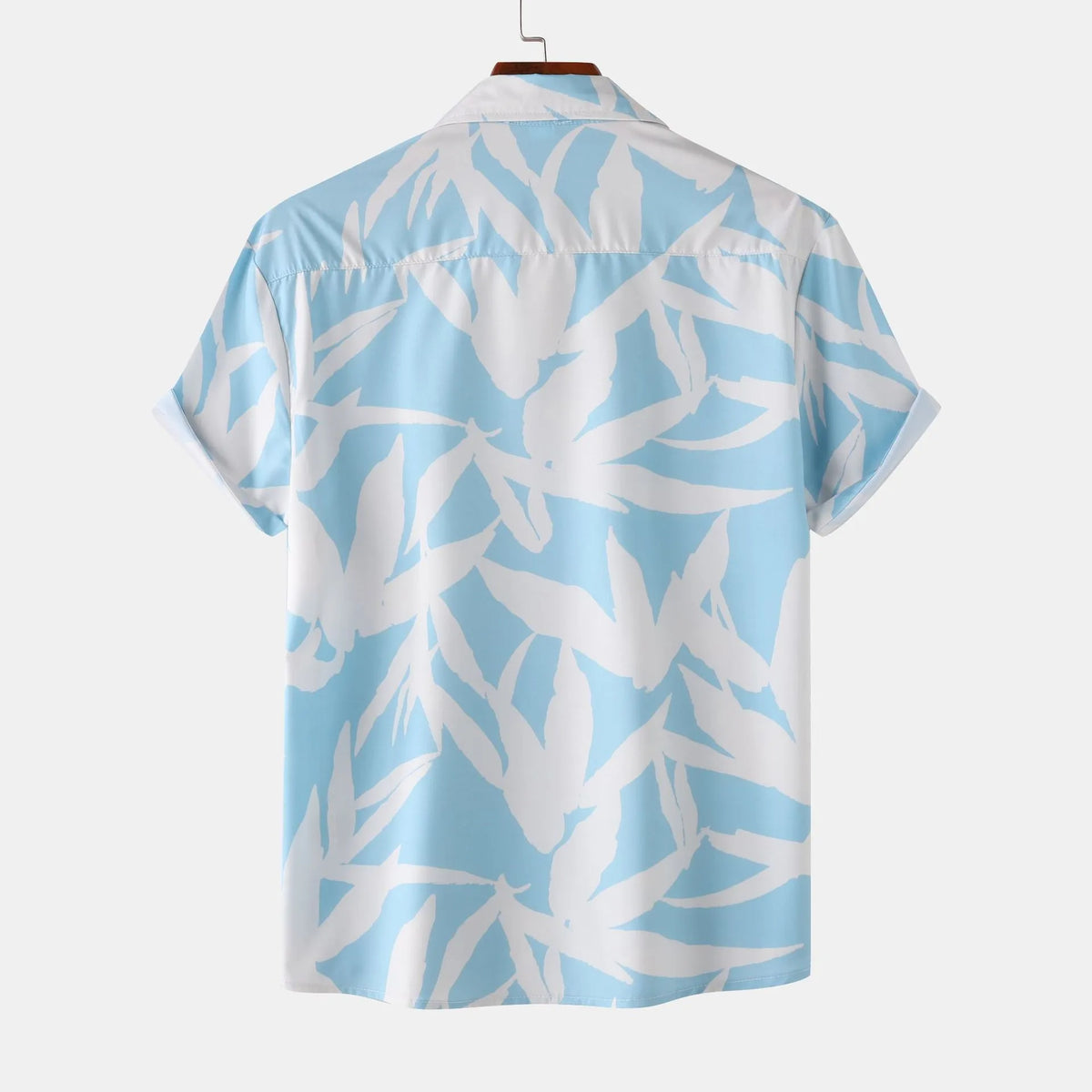 Men's Printed Button-Up Short Sleeve Shirt | DCDesigns