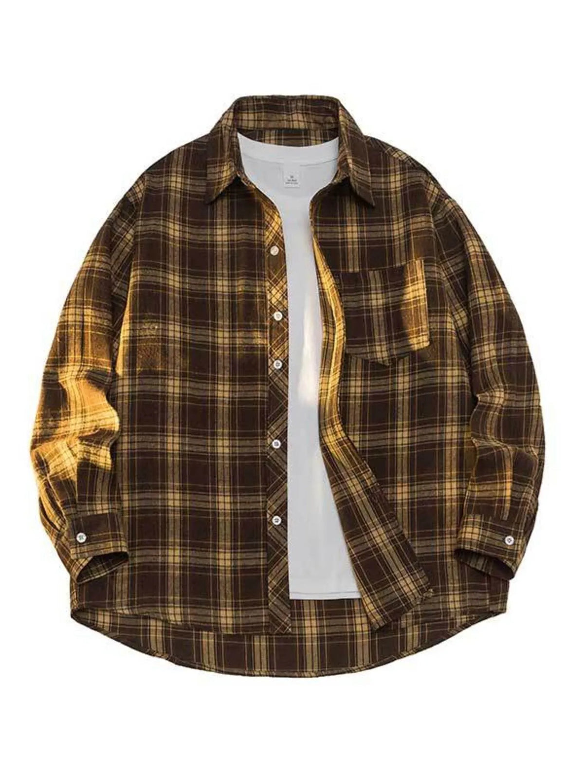 Men's Plaid Button-Up Shirt | DCDesigns