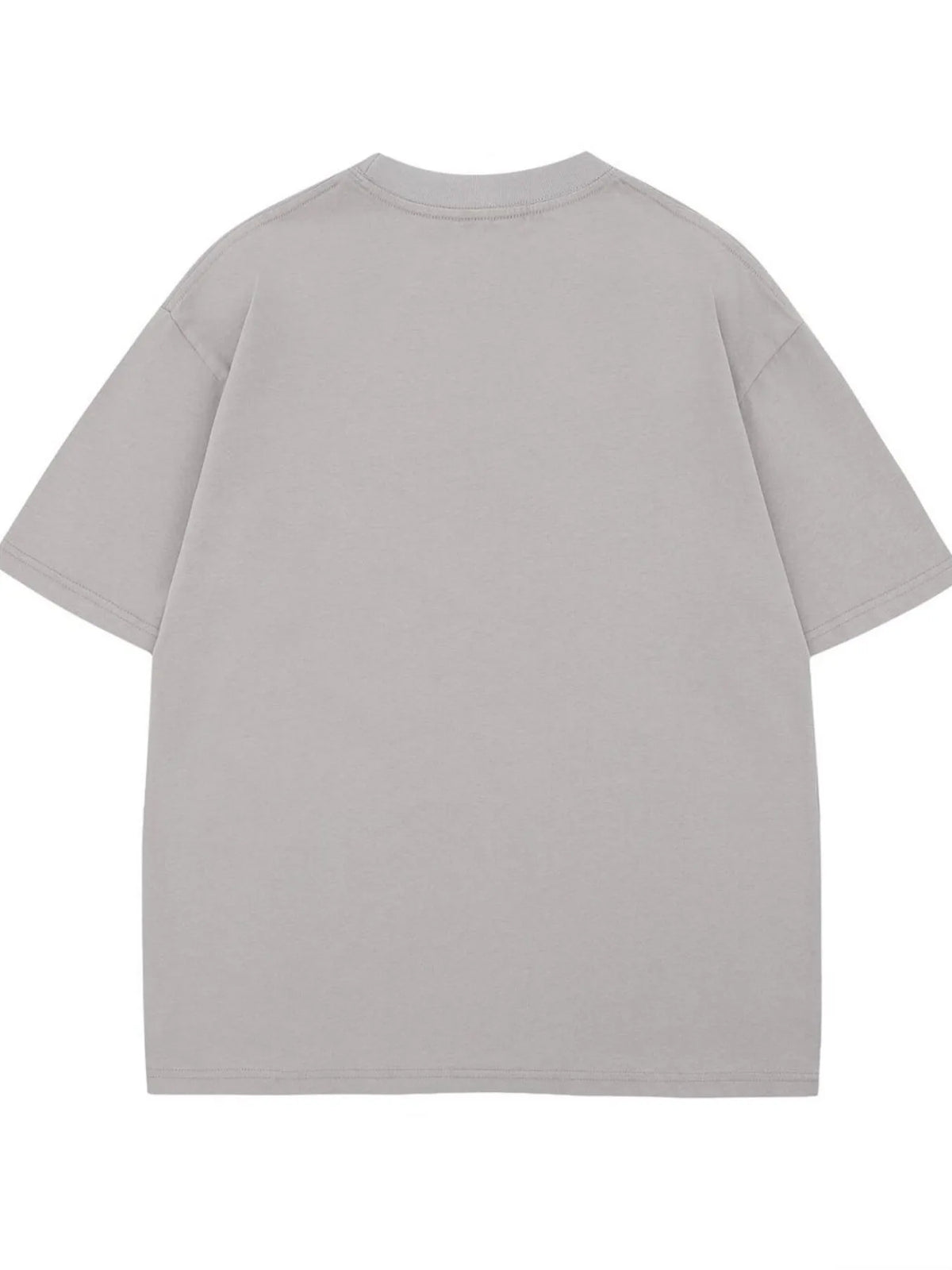 Men's Graphic Round Neck Oversized T-Shirt – men's bold Y2K streetwear graphic tee, product image 4